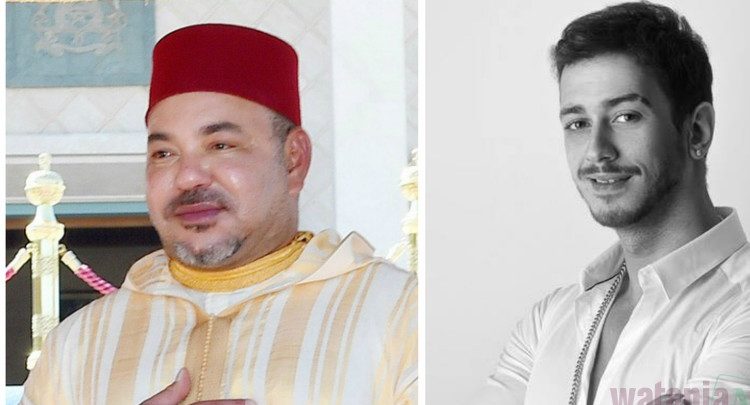 ملك المغرب محمد السادس و الفنان سعد لمجرد