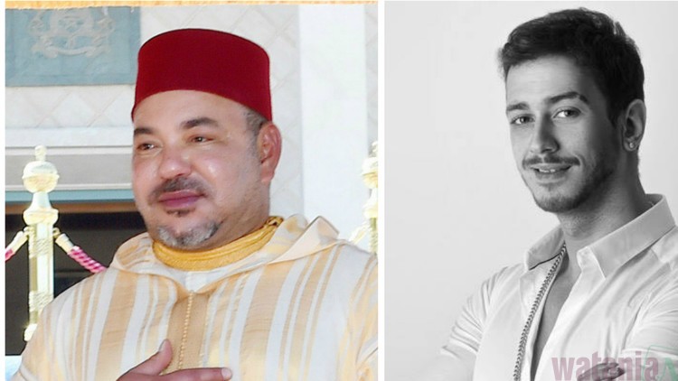 ملك المغرب محمد السادس و الفنان سعد لمجرد
