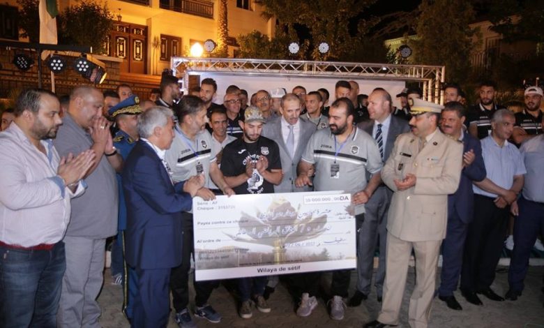 والي سطيف يكرم فريق وفاق سطيف