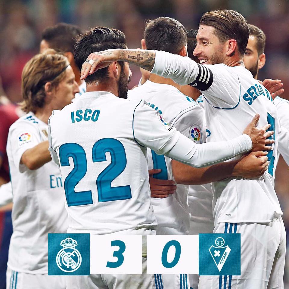 ريال مدريد يستعيد نغمة الإنتصار بثلاثة أمام إيبار