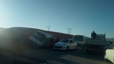 حادث مرور خطير بالطريق الرابط بين العلمة و بني عزيز