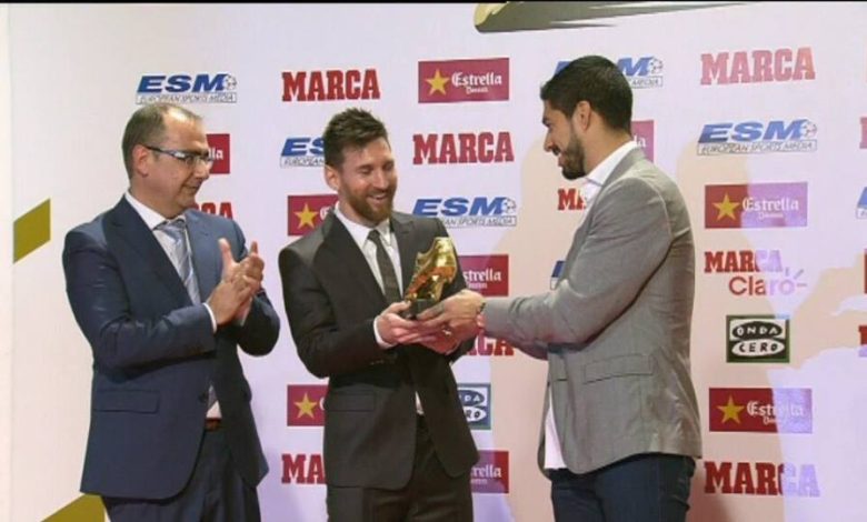 الأرجنتيني ليونيل ميسي يتوج بالحذاء الذهبي للمرة الرابعة في تاريخه