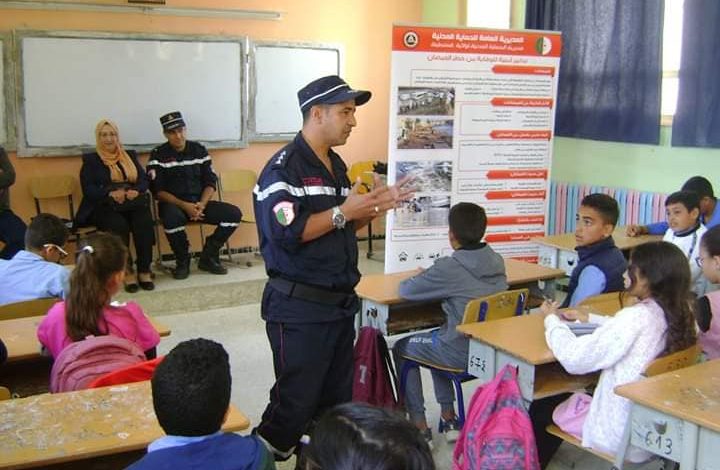 حملات تحسيسية للحماية المدنية في المؤسسات التعليمية القريبة من الوديان.