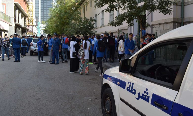 الشرطة تسهر على تأمين المؤسسات التربوية