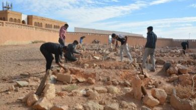 حملة تنظيف مقبرة تندوف